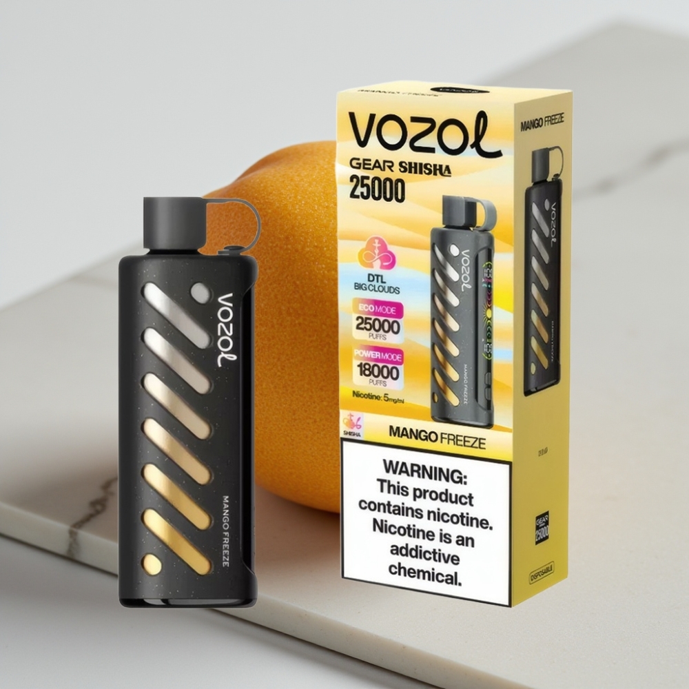VOZOL Gear Shisha 25000 Puffs Manga Freeze - 5mg/ml, 1000mAh, Dual Mesh