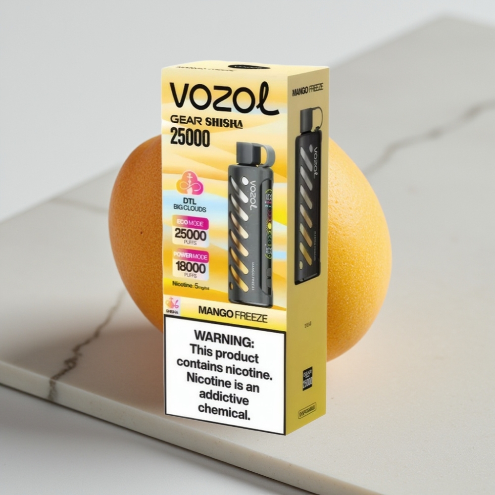 VOZOL Gear Shisha 25000 Puffs Manga Freeze - 5mg/ml, 1000mAh, Dual Mesh