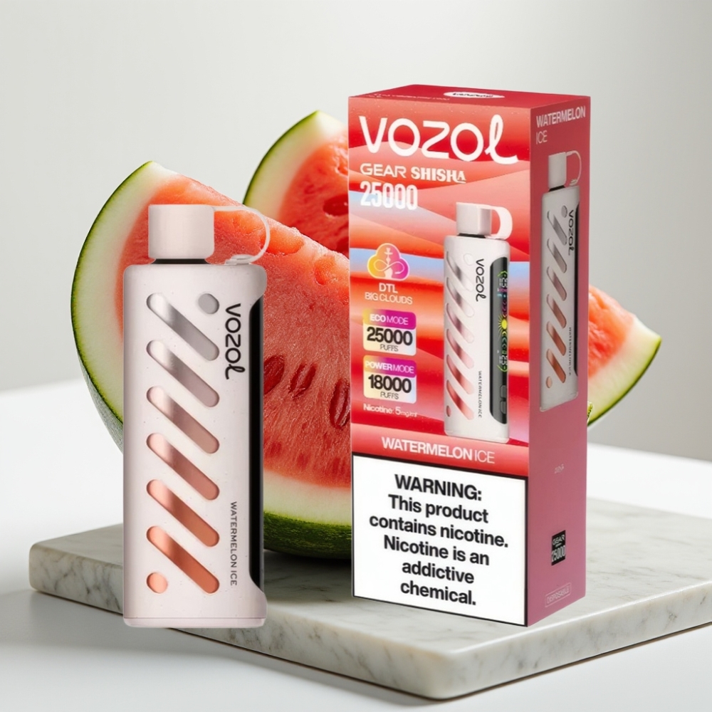 VOZOL Gear Shisha 25000 Puffs - Melancia Ice, 5mg/ml, 1000mAh