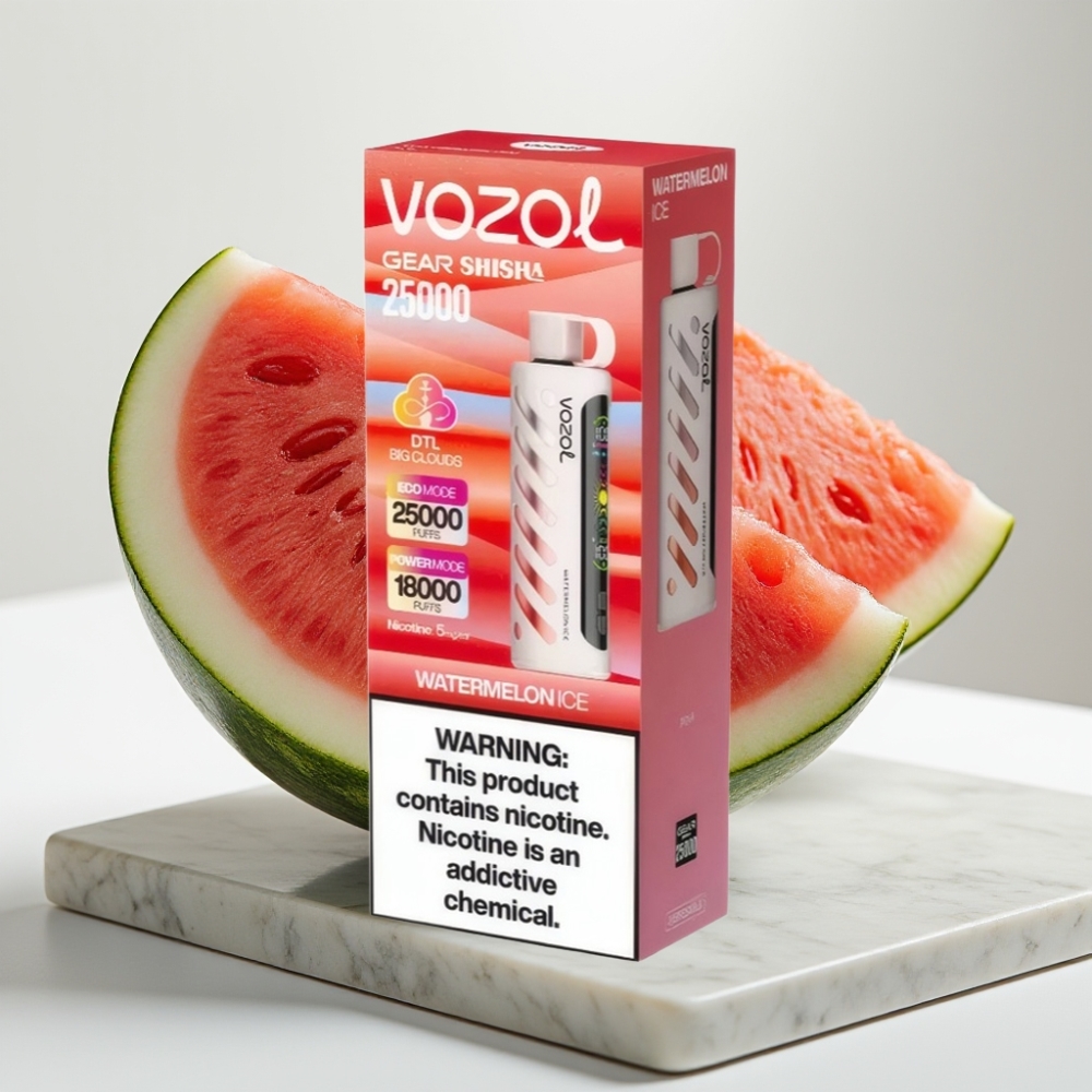 VOZOL Gear Shisha 25000 Puffs - Melancia Ice, 5mg/ml, 1000mAh