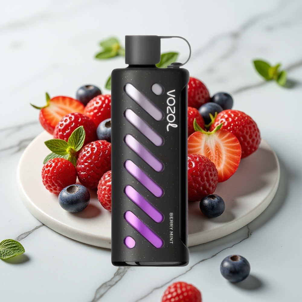 VOZOL Gear Shisha 25000 Puffs - Menta com Frutas Vermelhas, 5mg/ml, 1000mAh