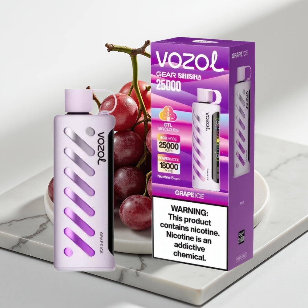 VOZOL Gear Shisha 25000 Puffs - Uva Gelada, 5mg/ml, 1000mAh