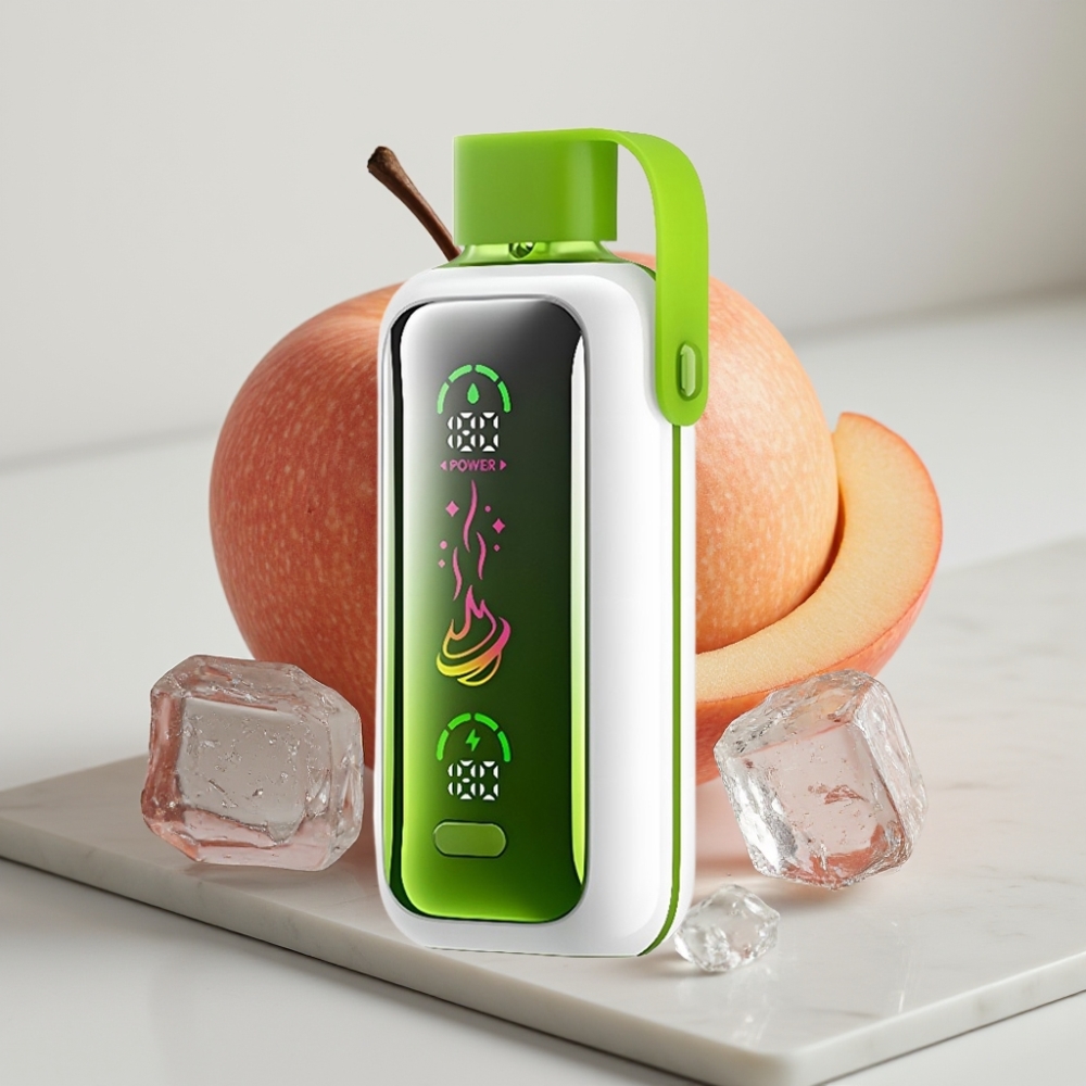 VOZOL Star 20000 Puffs - Maçã Dupla Ice, Tela HD 2.2", 650mAh, 0/20/50mg/ml