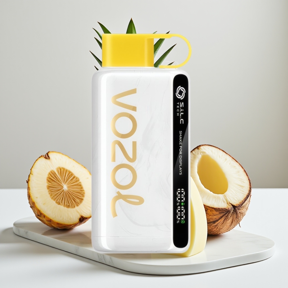 VOZOL STAR 9000/12000 Disposable Vape Abacaxi Coco Gelo - 650mAh, 9000/1200 Puffs, Recarga Rápida