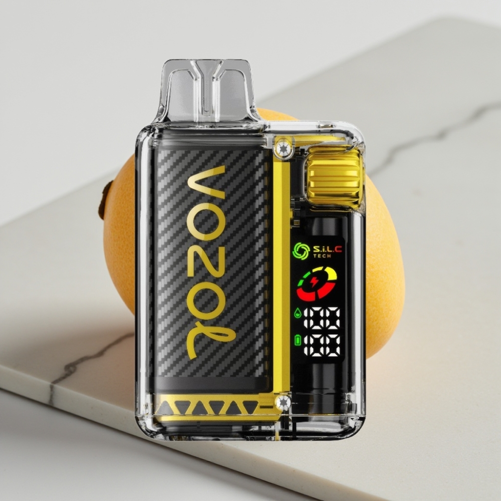 VOZOL Vista 20000 Puffs Recarregável - Manga Gelo, 650mAh, 2% Nicotina, Tela OLED