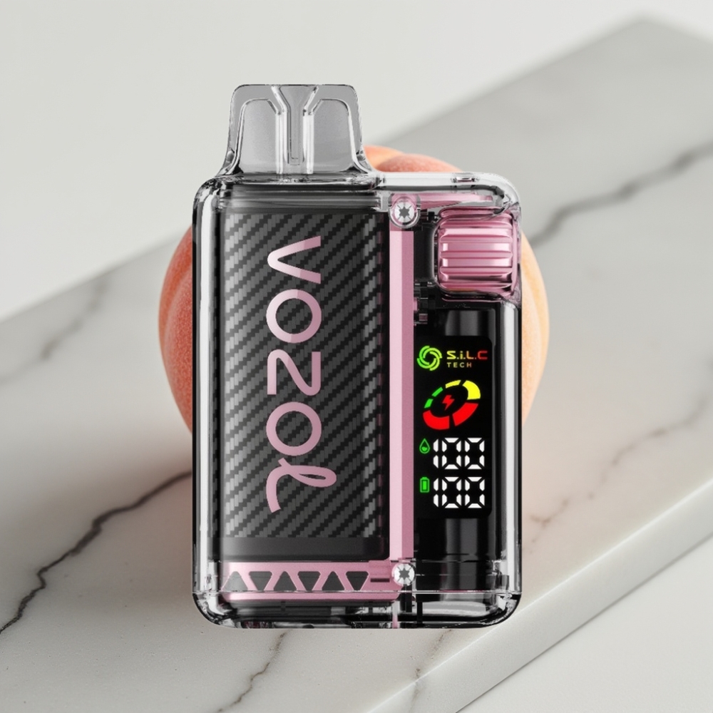 VOZOL Vista 20000 Puffs Recarregável - Pêssego Gelado, 2% Nicotina, 650mAh, TPD