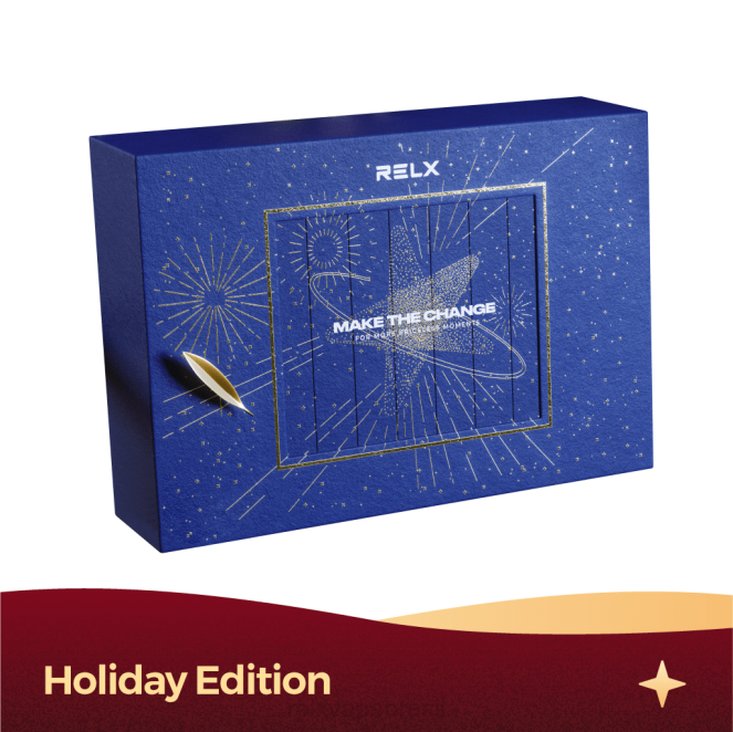 RELX Best Seller | RELX caixa de presente de ano novo névoa ártica + gelo de melancia TT8261