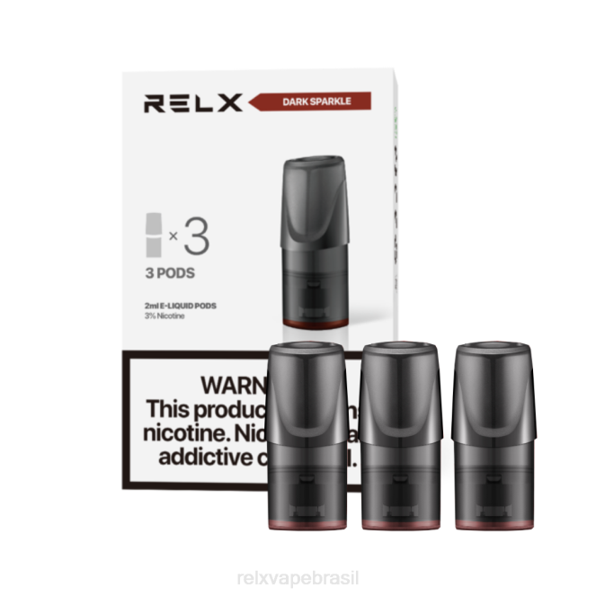 RELX Sabores | RELX Classic vagens cola escura com brilho TT82123