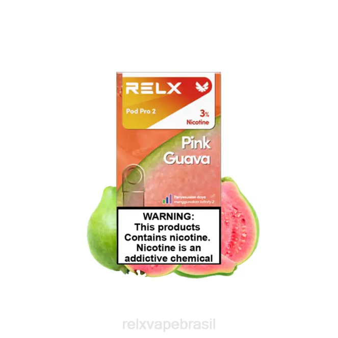 RELX Best Seller | RELX cápsula pro 2 - 3 cápsulas goiaba rosa TT82106