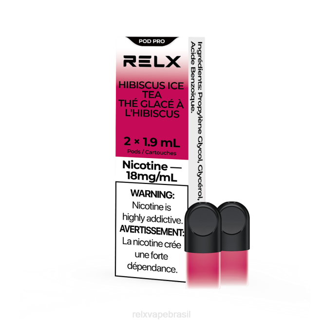 RELX Best Seller | RELX pod pro - 2 pods chá gelado de hibisco TT8215