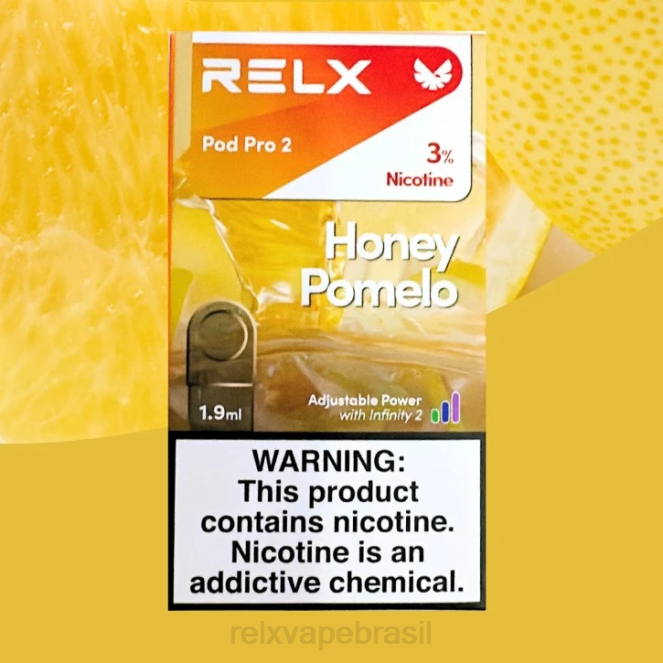 RELX Brasil | RELX cápsula pro 2 - 3 cápsulas mel pomelo TT82120