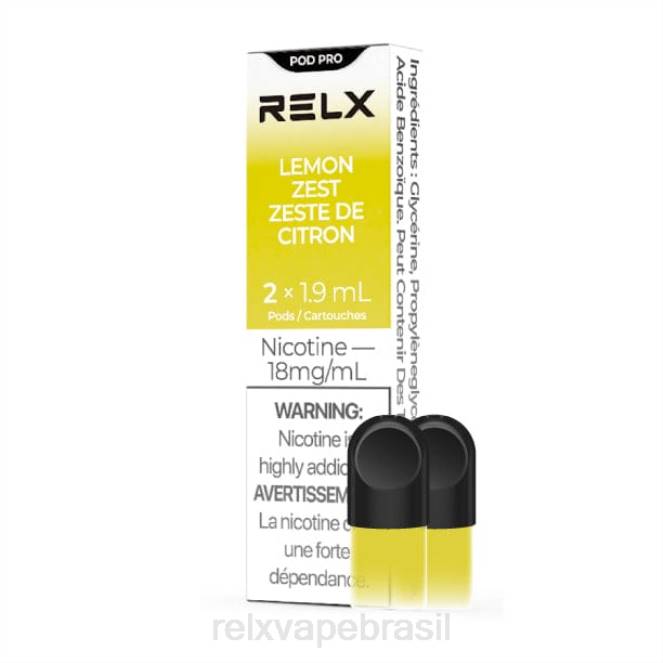 RELX Vape Brasil | RELX pod pro - 2 pods raspas de limão TT8219