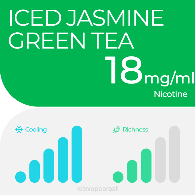 RELX Vape Flavors | RELX pod pro - 2 pods chá verde de jasmim gelado TT8213