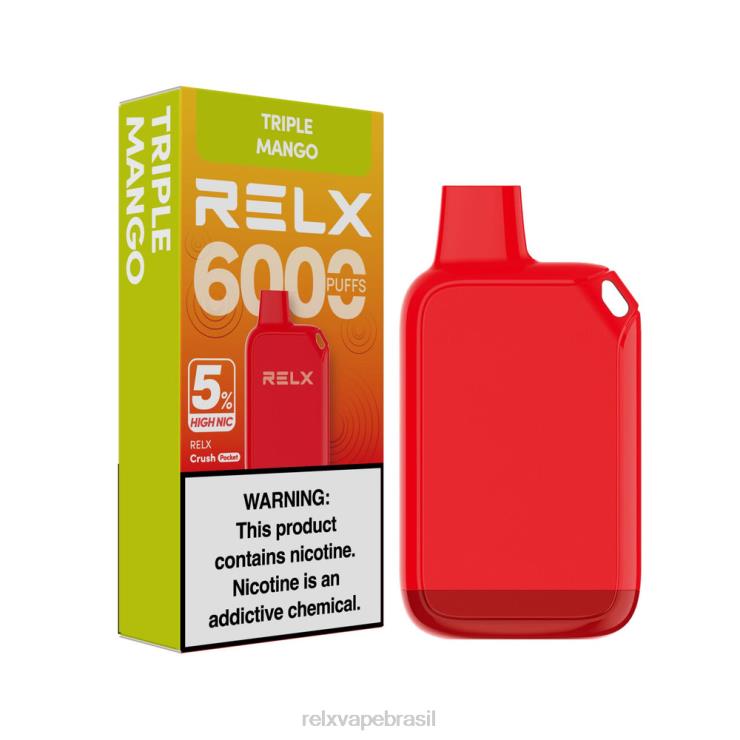 RELX Crush Pocket 6000 5% de alta frequência manga tripla NR2N426 - Relx Best Seller