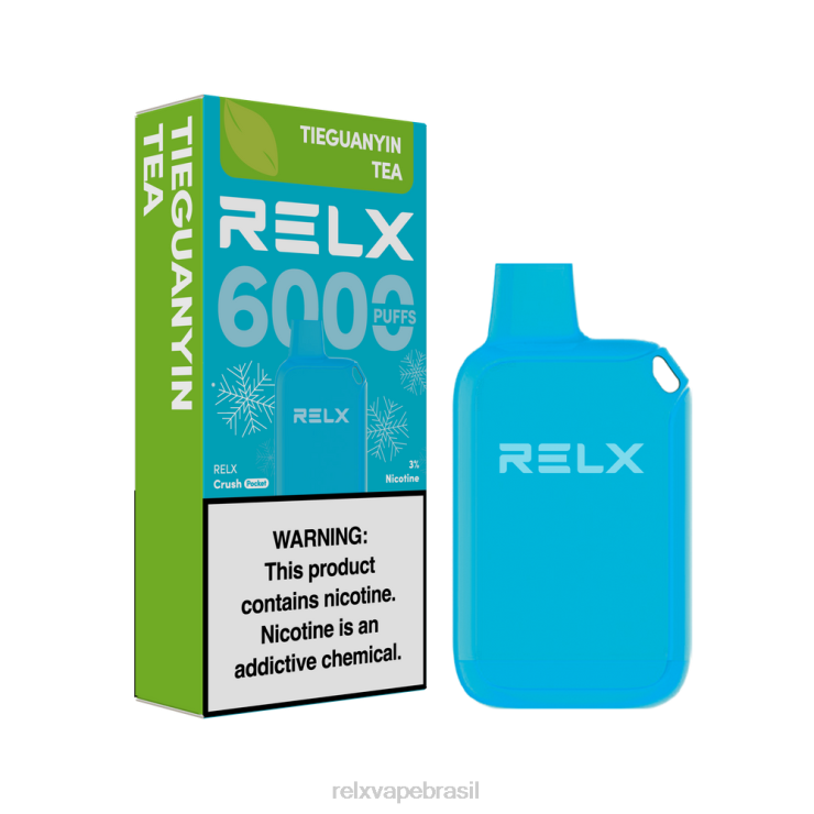 RELX Crush Pocket 6000 gelado chá tieguanyin NR2N422 - Relx Brasil