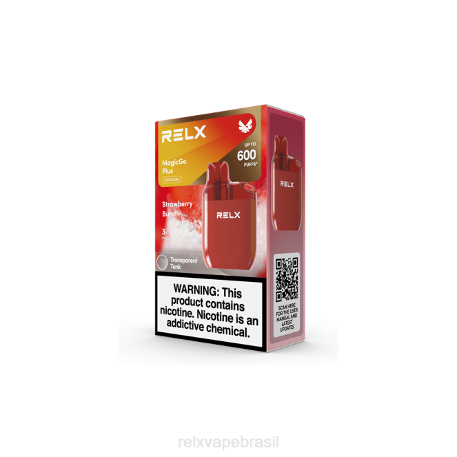 RELX Best Seller | RELX MagicGo mais sa600 explosão de morango TT8252